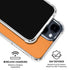 Orange iPhone 15 Clear Case